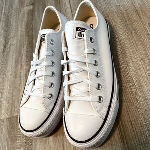 Leather Platform Converse